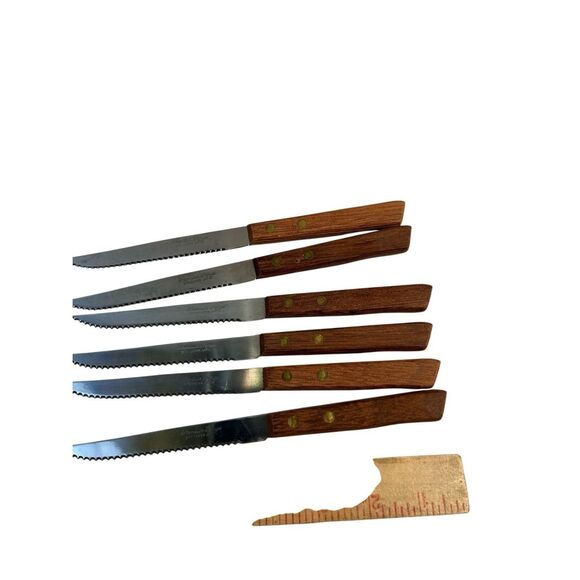 Frontier Forge Steak Knives Japan Wood Handle replacement - Picture 1 of 5